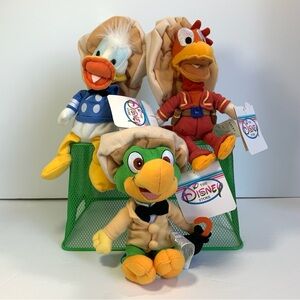 Vintage Disney 3 Caballeros Rare Complete Set Jose, Donald and Panchito